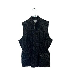 Erin London Black Patterned Vest